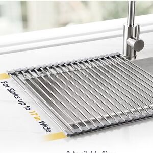 Stainless Steel Roll-Up Dish Drying Rack